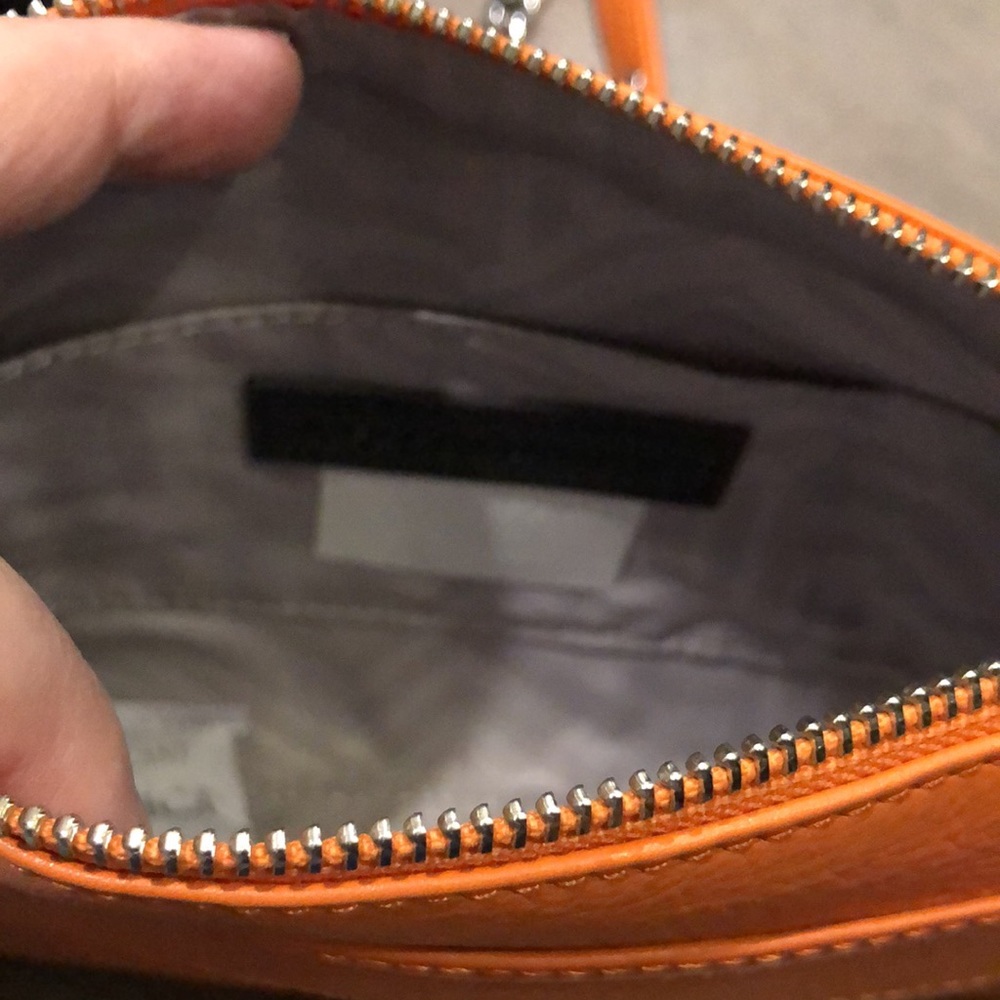 Rebecca Minkoff NWOT Leather Orange Crossbody bag - Picture 12 of 12